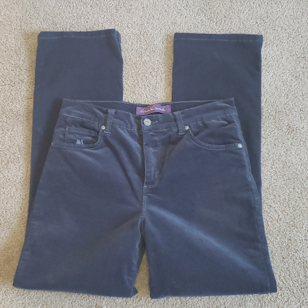 Gloria Vanderbilt Blue Corduroy Pants size 8